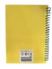 Picture of A5 Notebook Yellow with raised Robot on cover with 40 stickers (sheet) NEW