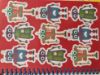 Picture of A5 Notebook Yellow with raised Robot on cover with 40 stickers (sheet) NEW