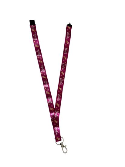Picture of Barbie Lanyard dark pink barbie Lanyard Barbie NEW with unicorn design