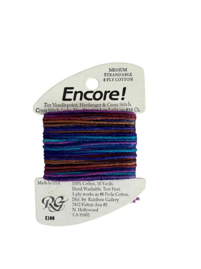Picture of Rainbow Gallery stranded cotton 4 ply  ENCORE E108 Rhododendron