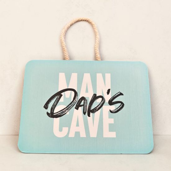 Picture of RETRO STYLE DAD'S MAN CAVE WOODEN SIGN MAN CAVE PLAQUE  FATHERS DAY GIFT FOR DAD