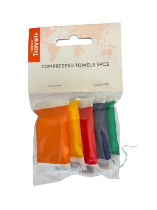Picture of 5 x compressed towels washcloth compressed travel festival