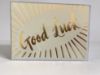 Picture of cream and gold good luck card New