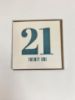 Picture of 21st birthday card Twenty one design New