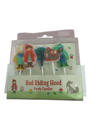 Picture of 5 x little red riding hood candles boxed