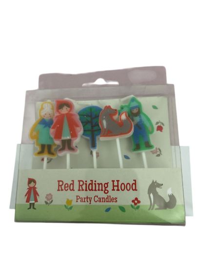 Picture of 5 x little red riding hood candles boxed