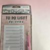 Picture of TV Friends To Do List with pencil on board backing tear off sheets
