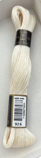 Picture of IVORY Anchor coton a broder 16 embroidery thread colour 926 cream