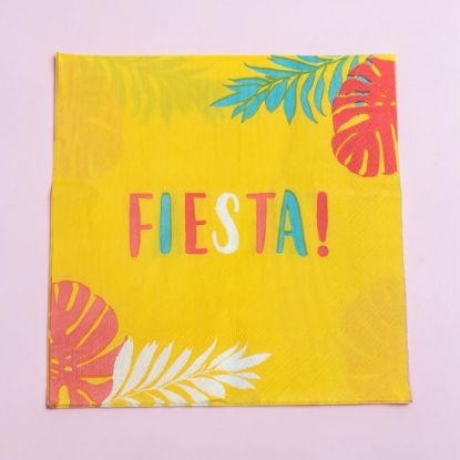 Picture of 20  x summer fiesta napkins Fiesta Design Summer party napkins
