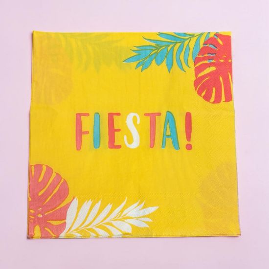 Picture of 20  x summer fiesta napkins Fiesta Design Summer party napkins