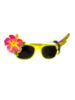 Picture of Tropical Hawaiian Sunglasses Pink Yellow Green New Fancy dress sunglasses