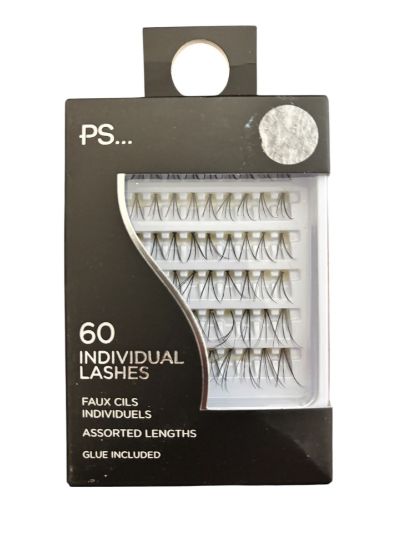 Picture of 60  x individual eye lashes false eyelashes assorted lengths