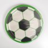 Picture of 8 x football plates football party plates paper white green black