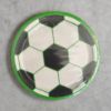 Picture of 8 x football plates football party plates paper white green black