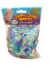 Picture of 300 x stripy loom bands with 12 hooks pack assorted colours