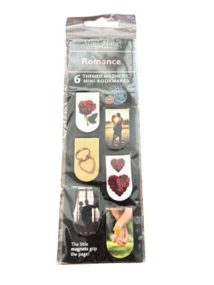 Picture of IF 2010 Magnetic Bookmarks 6 Mini-Marks Romance Novel Love Themed Page Tag