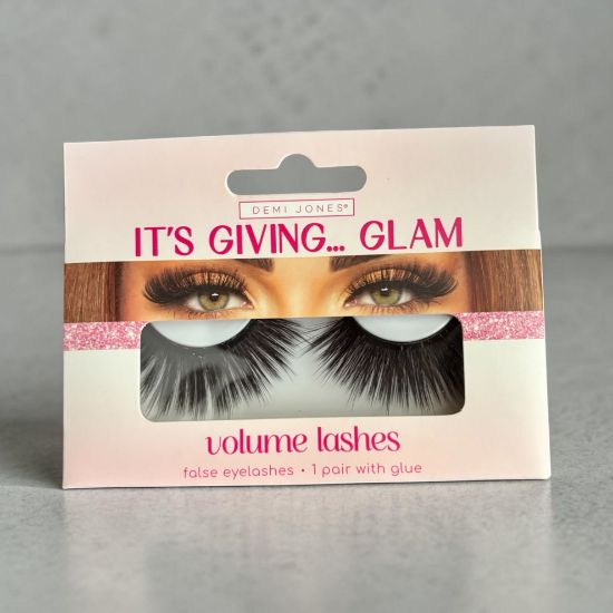 Picture of Demi Jones False Eyelashes with Glue Its Giving Glam Volume Lashes