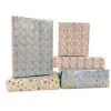 Picture of 10 sheets foiled gift wrap luxury GW008 geometric designs