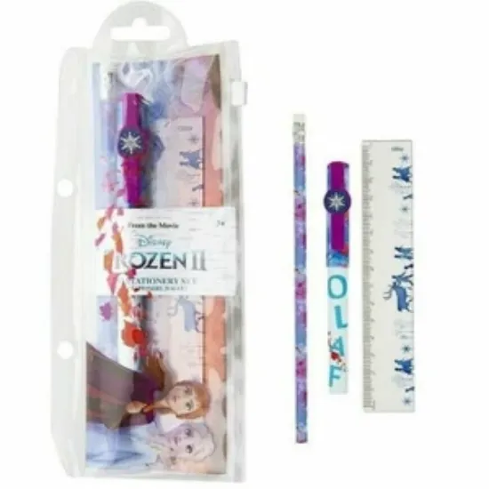 Picture of Disney Frozen Pencil Case Set With Ruler Pen Pencil With Eraser Topper gift