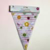 Picture of summer tropical fruit bunting pink and white stripy bunting 20 flags