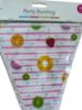 Picture of summer tropical fruit bunting pink and white stripy bunting 20 flags