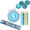 Picture of 16 pcs Rusty Rivets Stationery Pack Nickelodeon Art Drawing School Pencil Notepad Ruler