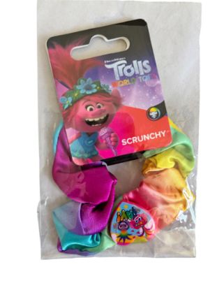 Picture of trolls world tour hair scrunchy hair ruffle with charm