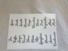 Picture of 44 x storage labels vinyl stickers tea, coffee etcherbs single letter decals vinyl labels 44 x storage