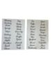 Picture of 44 x storage labels vinyl stickers tea, coffee etcherbs single letter decals vinyl labels 44 x storage