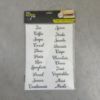 Picture of 44 x storage labels vinyl stickers tea, coffee etcherbs single letter decals vinyl labels 44 x storage