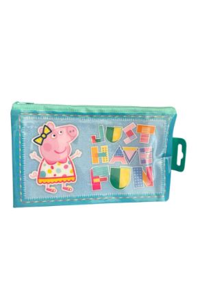 Picture of peppa pig pencil case just have fun im out of this worls blue pencil case