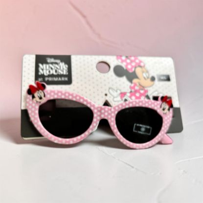 Picture of pink disney minnie mouse sunglasses minnie polka dot design M/L