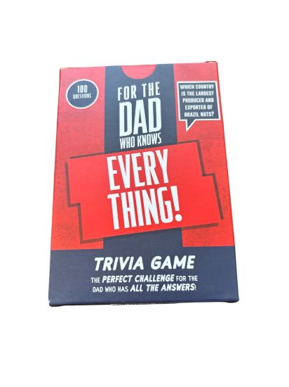 Picture of DAD TRIVIA GAME 100 QUESTIONS NOVELTY Dads GIFT new boxed