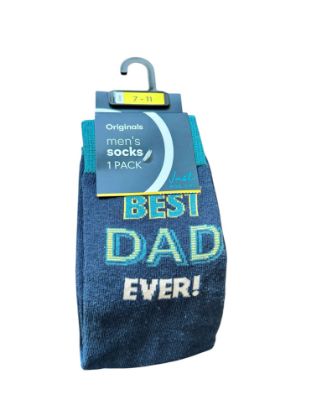 Picture of Fathers day Socks Best Dad Ever Socks UK 7-11 New