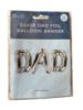 Picture of silver Fathers Day Birthday Dad Foil Balloon fathers day balloon 16"