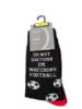 Picture of Fathers day SOCKS UK 7-11 Black Red fathers day gift do not disturb watching Football