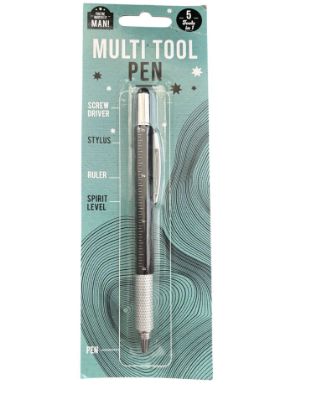 Picture of black MULTI TOOL PEN Screwdriver Stylus Ruler Spirit Level 5 in 1 NEW fathers day gift - copy