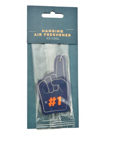 Picture of Fathers day car air freshener gift for dad #1   with pointy finger