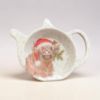 Picture of Tea Bag Tidy Holder Christmas Highland Cow Melamine Dish Rest Christmas highland cow design