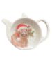 Picture of Tea Bag Tidy Holder Christmas Highland Cow Melamine Dish Rest Christmas highland cow design