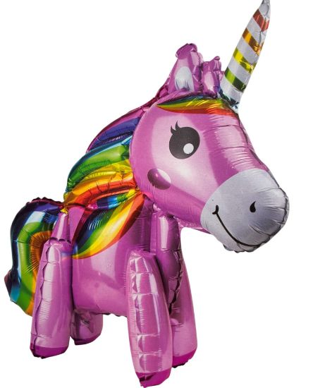 Picture of 3D unicorn Foil Balloon 57 x 53 cm approx New