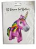 Picture of 3D unicorn Foil Balloon 57 x 53 cm approx New