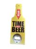 Picture of Novelty fathers day gift Wooden Beer Bottle Opener  sTime for a beer New