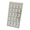 Picture of 20 x christmas stocking stickers eva foam stickers red and white glitter detail