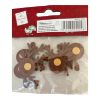 Picture of Wooden Reindeer Toppers: Pack of 5 christmas wooden reindeer pieces NEW