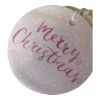 Picture of 8 x merry christmas gift tags pink with white polka dots merry christmas