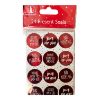 Picture of Pack of 24 Red Christmas Present Seals