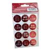 Picture of Pack of 24 Red Christmas Present Seals
