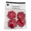 Picture of 4 x mini poinsettia flower embellishments