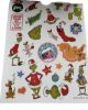 Picture of 500 x the grinch stickers christmas grinch stickers red booklet